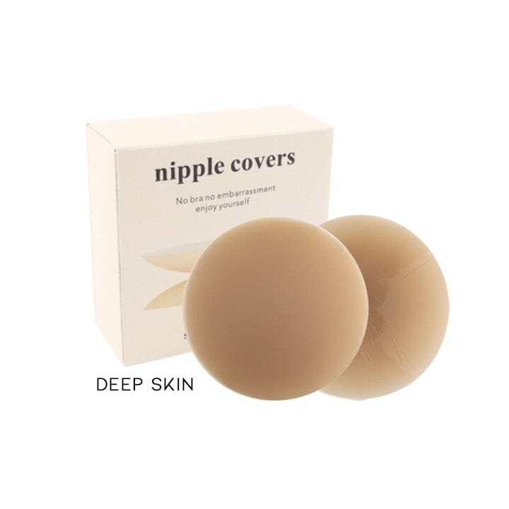 Ultra Thin Seamless Silicone Nipple Cover Every Day And Night Deep Skin 1pc