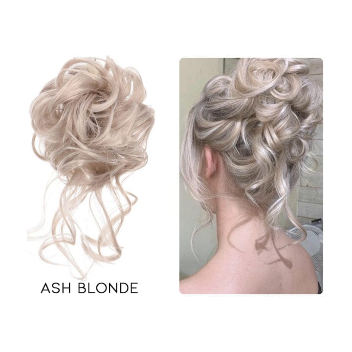 Instant Messy Ponytail Hair Extension Claw Clip Every Day And Night Ash Blonde