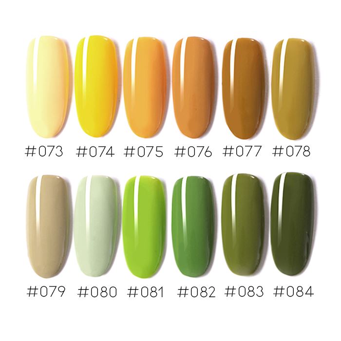 Color Gel Nail Polish (Avocado Color Collection) Every Day And Night #074