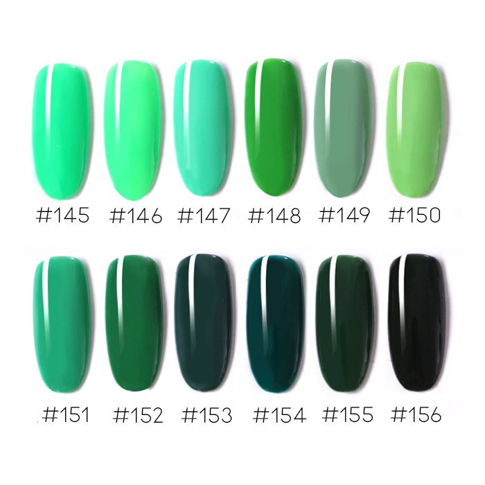 Color Gel Nail Polish (Emerald Color Collection) Every Day And Night #146