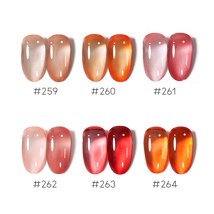 Color Gel Nail Polish (See-Through Collection) Every Day And Night #259