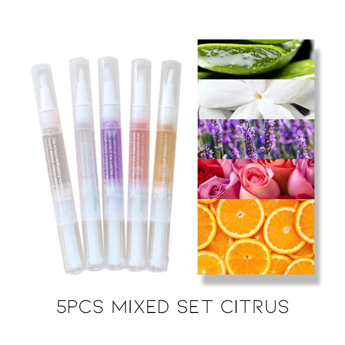 Portable Nail Care Nourish Oil Nail Every Day And Night 5pcs (70% OFF) $4.2 Each (Aloe Vera-Jasmine-Lavender-Rose-Peach)