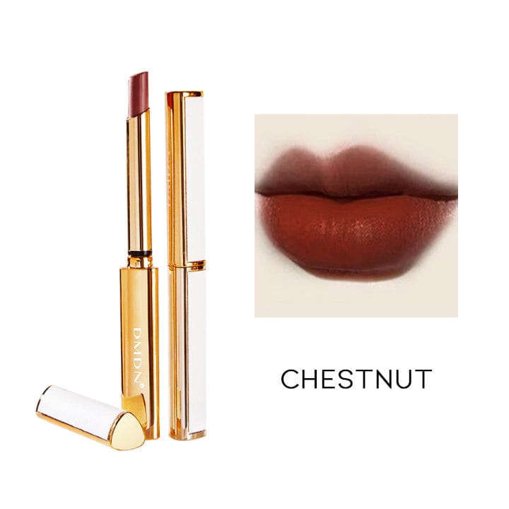 Vegan Leather Matt Lipstick Make-up Every Day And Night Chestnut