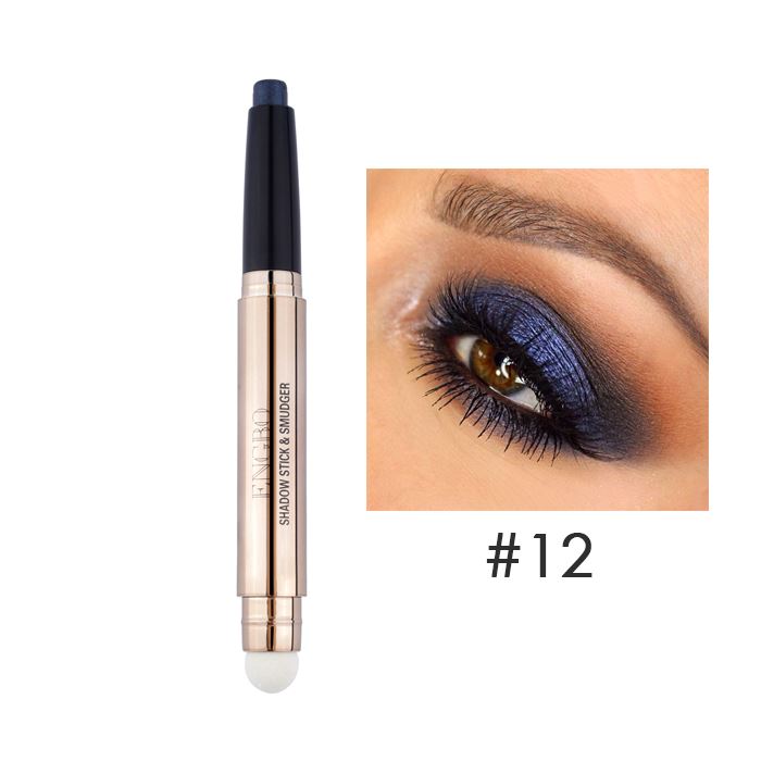 HighShine Eyeshadow Stick With Blender Make-up Every Day And Night #12 Blue 1pc