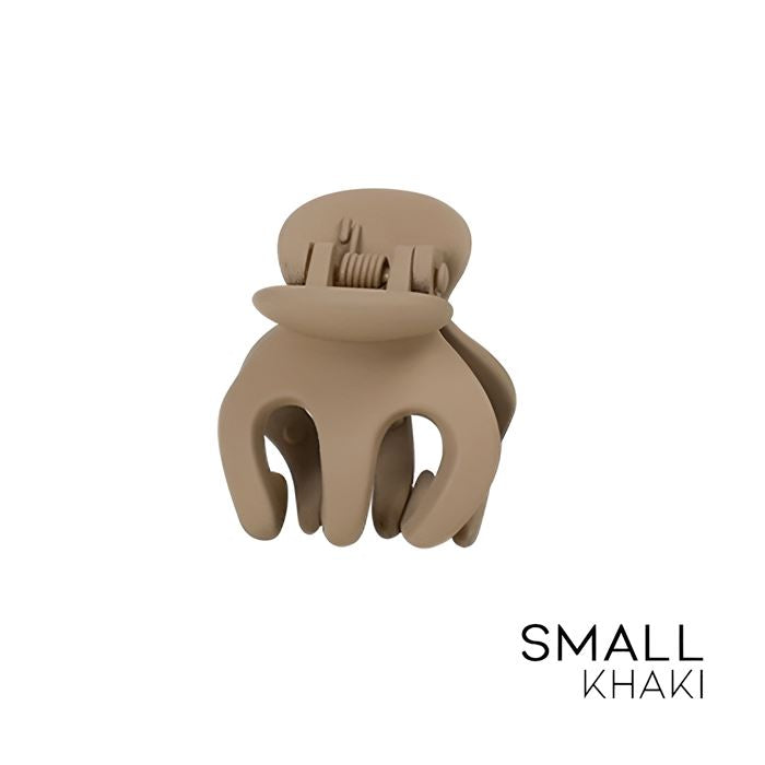 High Ponytail Strong Holding Claw Clip Hair Styling Tools Every Day And Night 2pcs Khaki Small