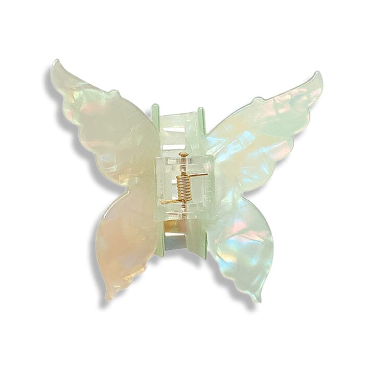 Butterfly Summer Hair Claw Clip Every Day And Night Green 