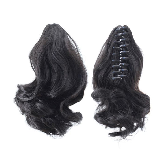 Clip-On Curly Ponytail Hair Extension (25CM) Hair Extensions Every Day And Night Black
