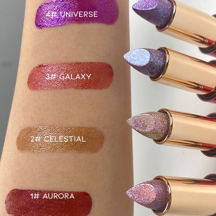 Waterproof Full Of Glitter Lipstick Make-up Every Day And Night 