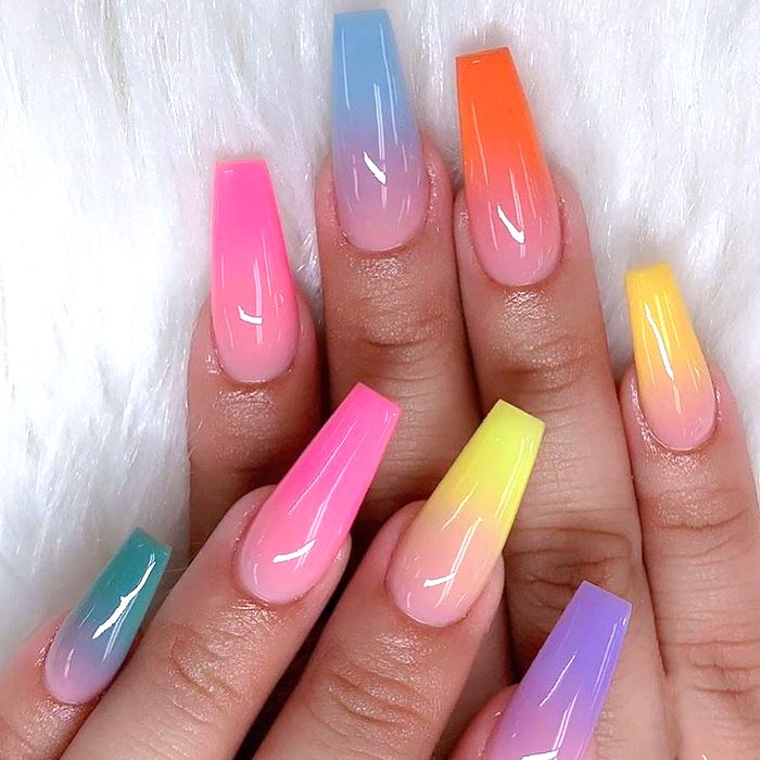 Thermal Changing Gel Nail Polish Set Every Day And Night 