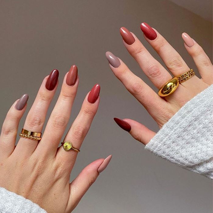 Cream-like Nail Gel (Fall & Winter) Nail Every Day And Night 