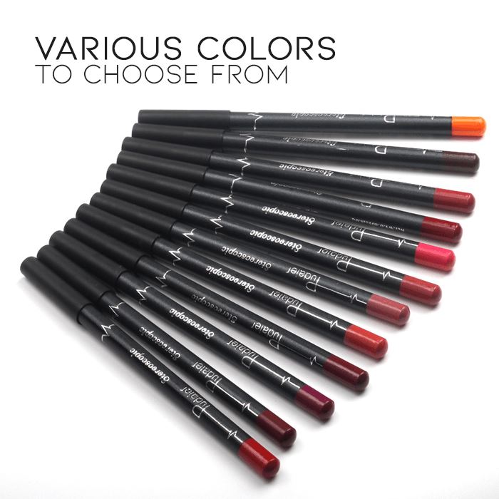 12HRS Waterproof Lipliner 12 pcs set Morning Shades 