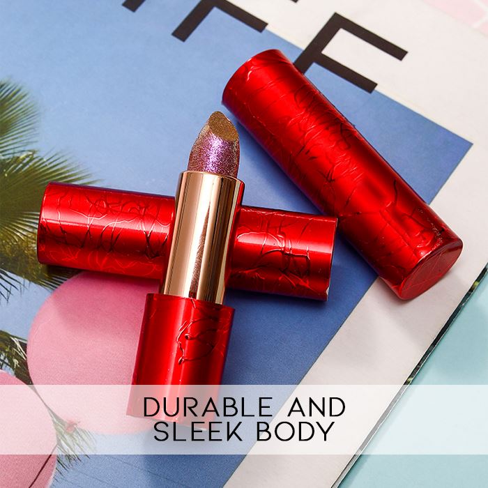 Waterproof Full Of Glitter Lipstick Make-up Every Day And Night 