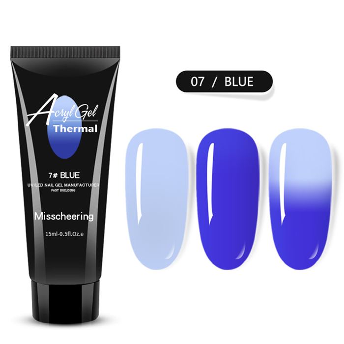 Thermal Changing Gel Nail Polish Set Every Day And Night 07Blue 