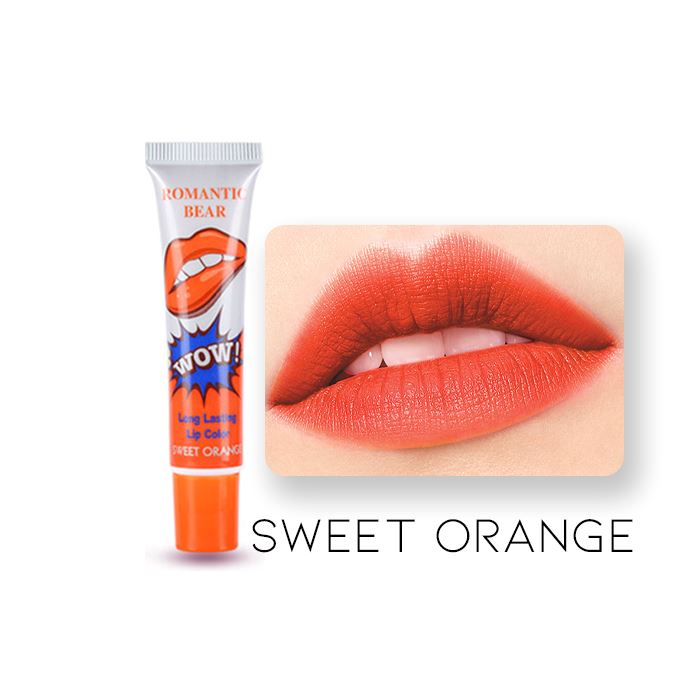 12HRS Peel Off Lip Tattoo Tint Make-up Every Day And Night Sweet orange 1pc 