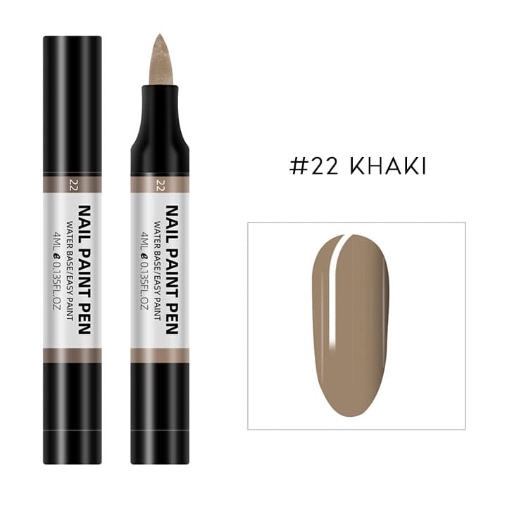 Easy Nail Polish Paint On Pen Nail Every Day And Night #22 Khaki 