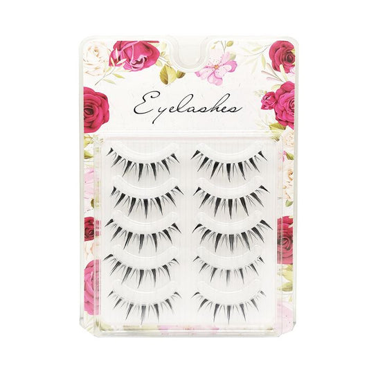 Manga Eyes Douyin Makeup False Eyelashes (5 pairs set) Every Day And Night 1pc
