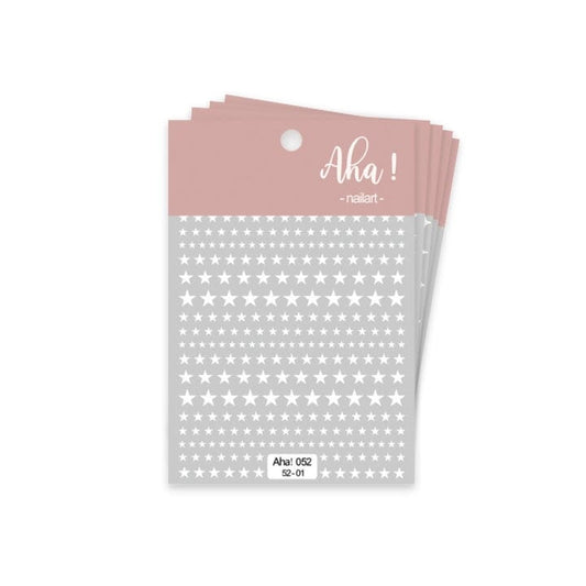 Star & Moon Nail Art Sticker Nail Every Day And Night White