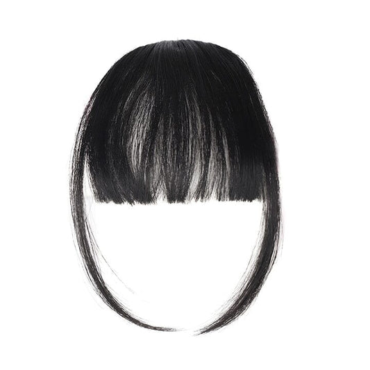 Seamless Clip-In Korean Air Bangs Every Day And Night Natural black (with sideburns)
