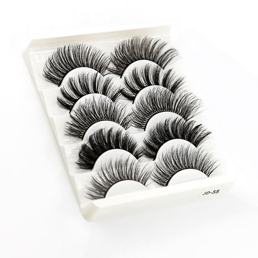 Realistic Vegan False Lashes Make-up Every Day And Night 1pc