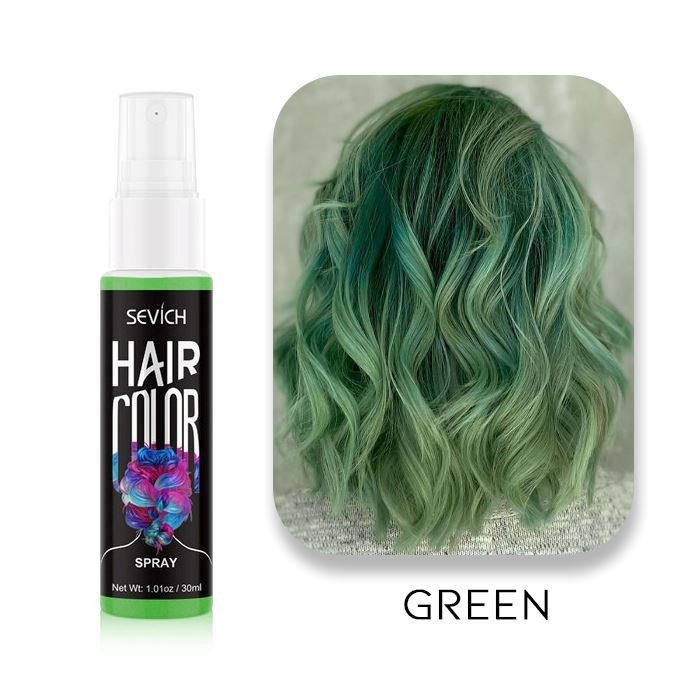 Temporary Hair Color Spray Hair Color Every Day And Night Green 1pc 