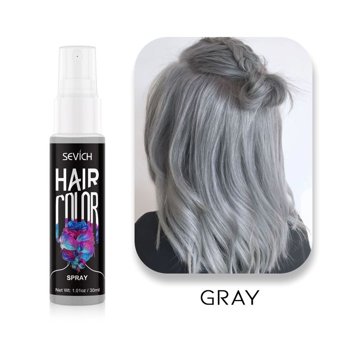 Temporary Hair Color Spray Hair Color Every Day And Night Gray 1pc 