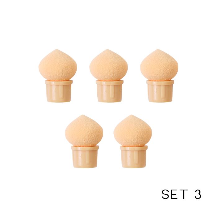 Nail Art Sponge Pen Nail Every Day And Night 5 Pointed Sponge Heads 